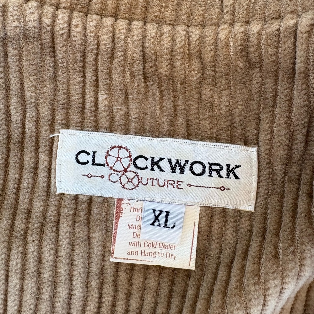 Cropped corduroy jacket brown velvet - Picture 2 of 10